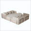 Canapé-lit convertible avec coussin cylindrique, canapé-lit pliant en chenille, canapé-lit pliant avec poche latérale, canapé-lit de salon pour salon, salon, studio