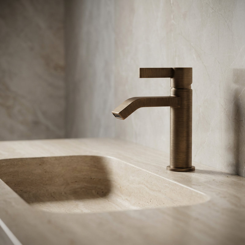 Single Lever Basin Mixer Faucet, Tabacco