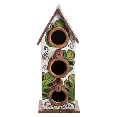 Maison d'oiseaux en bois Millwood Pines fabriquée à la main My Countrys Flora
