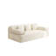 Canapé sans cadre de 78,7 po, canapé-lit convertible 2-en-1 avec 3 coussins en velours côtelé moelleux, canapé 3 places multifonctionnel pour les petits espaces, les appartements et les chambres-1627340932