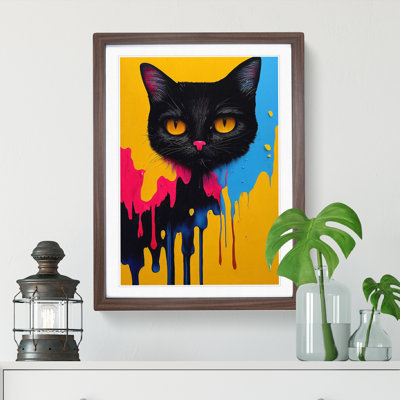 Painted Cat No.1 - Wall Art
