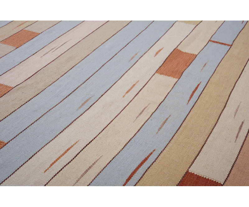 Striped Area Rug in Brown/Beige