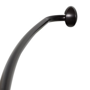 Adjustable Curved Fixed Shower Curtain Rod