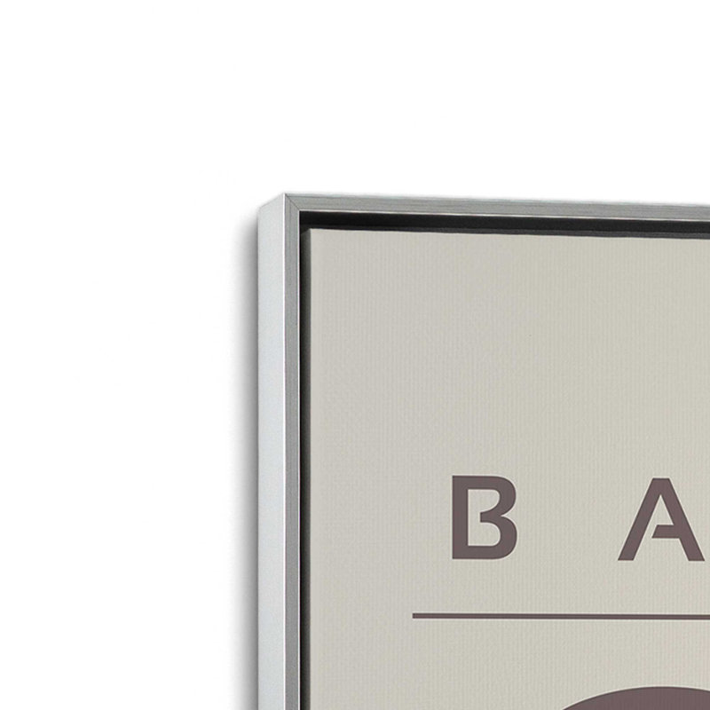 Ensemble de 2 circuits rétro taupe chaud, Cadre flottant en chrome poli, H 19 po x l 26 po