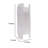 Decorative Candle Holder, Coastal White Selenite Stone, 8 Inch