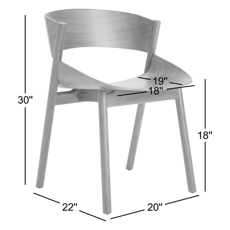 Port Upholstered Dining Chair, Walnut