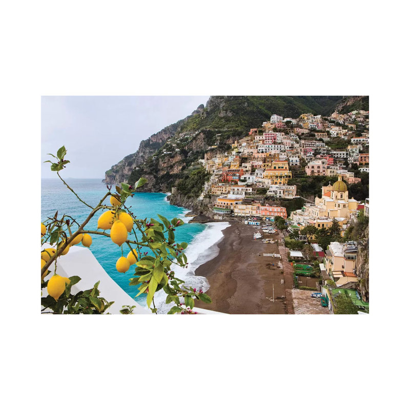 Positano Spring View, Amalfi Coast, Italy by George Oze - Print on Canvas, 101.6 cm H x 66.04 cm W x 1.91 cm D