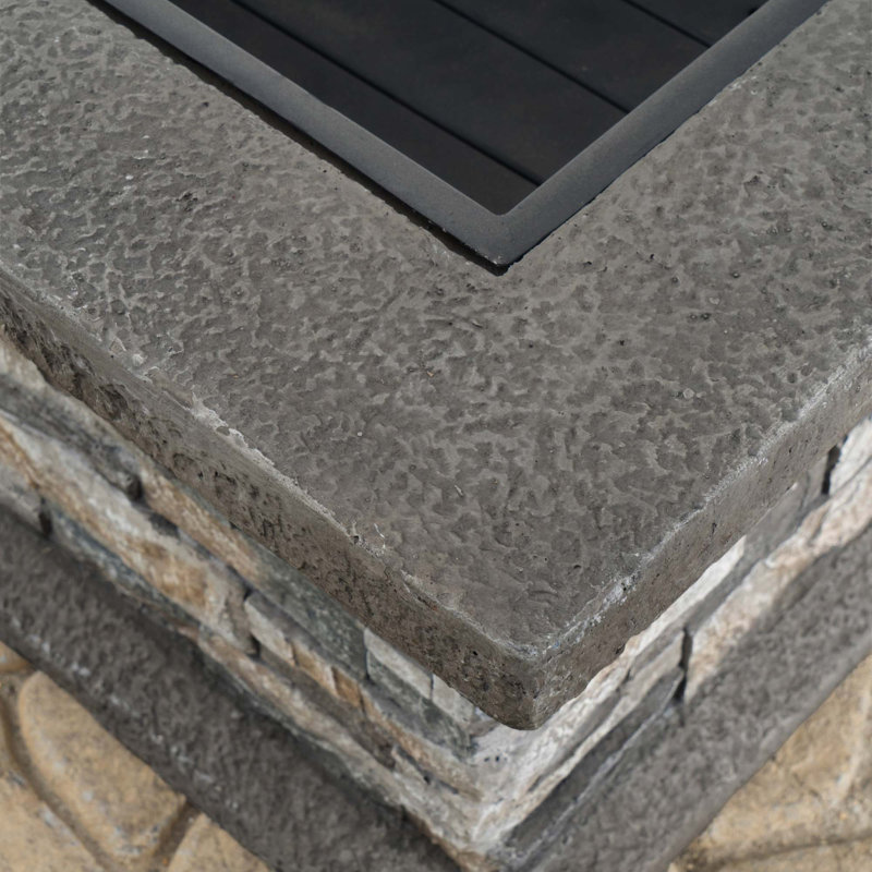 28" Square Mgo Fire Pit