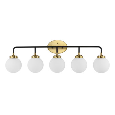 Claudio Contemporary Transitional Iron/Glass LED Vanity Light