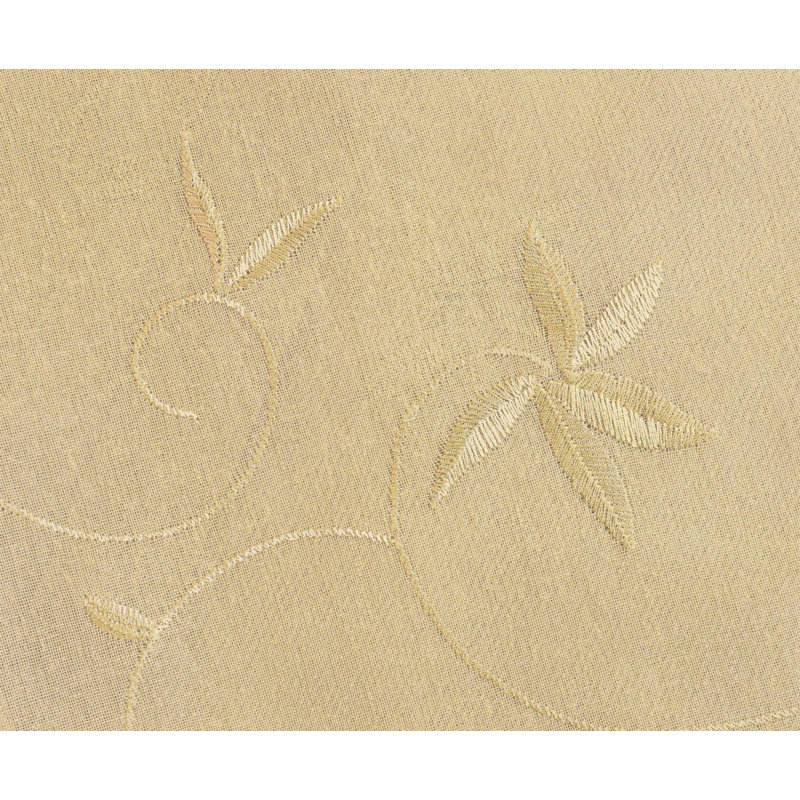 Elland Semi Sheer Curtain Single Panel, Custard, 52" x 84"