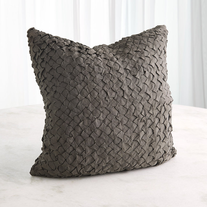 Square Pillow Cover & Insert, Gray