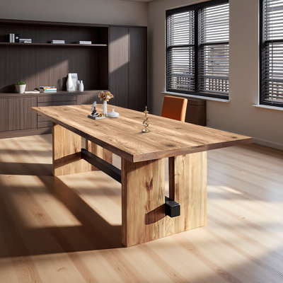 Solid wood home office desk, commercial executive