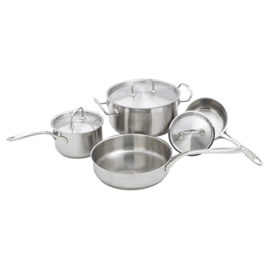 7 - Piece Stainless Steel Cookware Set Winco