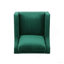 Fauteuil club en velours vert