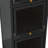 Qujuan Glass and Iron Freestanding Linen Cabinet