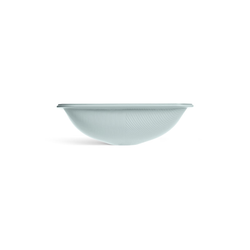 Yepsen Glass Undermount Bathroom Sink, Green