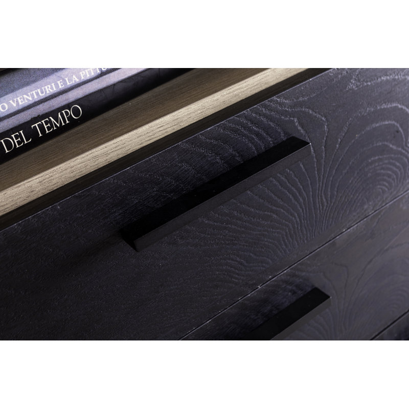 Davinci 217 cm H x 82 cm W Standard Bookcase, Black