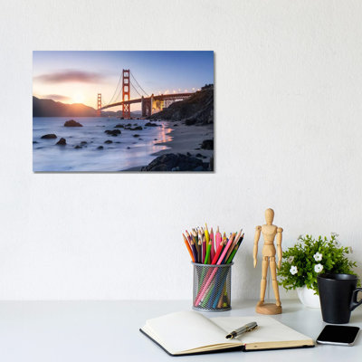 Golden Gate Bridge, San Francisco, USA by Jan Becke - Wrapped Canvas Print