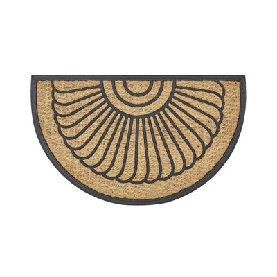 Yancey Non-Slip Geometric Indoor Doormat