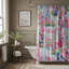 Chic Eiffel Tower Patterns - Rideau de douche standard 1 pièce-313790098
