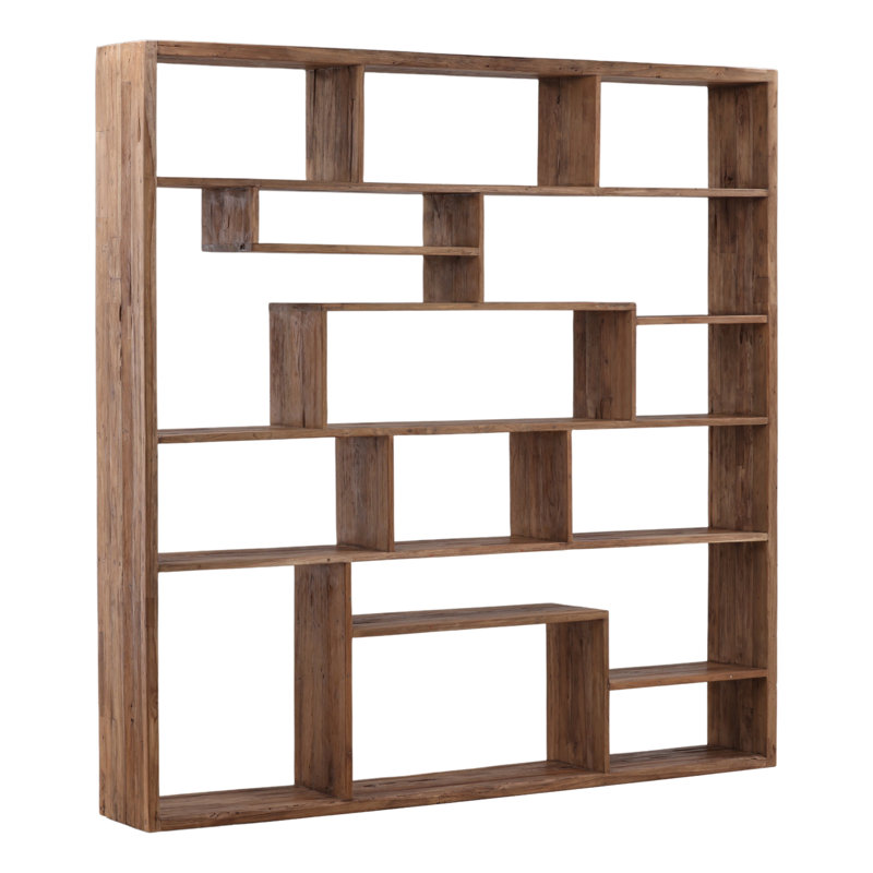 Bibliothèque Mariz, H 86,5 po x l 86,61 po x P 12,5 po