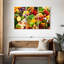Ensemble de 3 fruits et légumes frais sur toile-1819787129