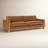 Adika 98.8'' Genuine Leather Upholstered Sofa