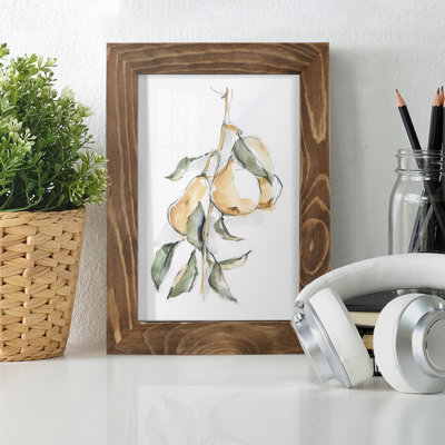 Watercolor Fruit Contour I - reproduction d'art sur toile