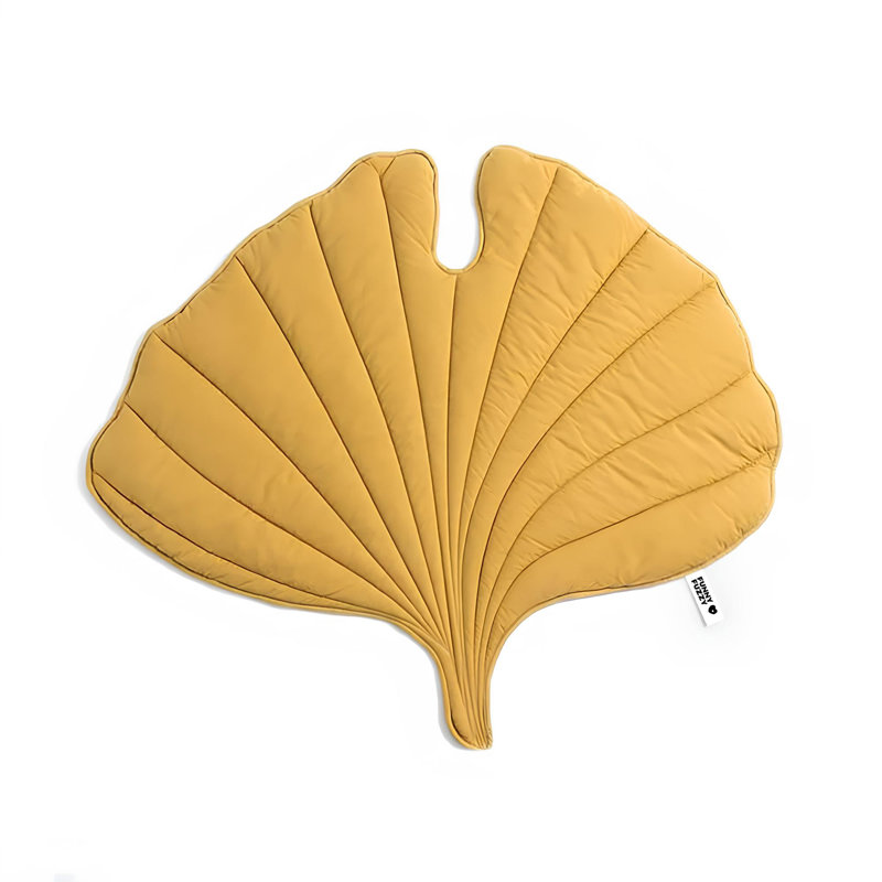  Leaf Shape Pet Blanket, Ginkgo Yellow