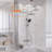 3-Function Rose Gold Shower System with Tub Spout, 10" Rainfall Head & Handheld, 1.59 GPM, CUPC/NSF Certified, Adjustable Height, Available in Matte Black & Chrome-130062743