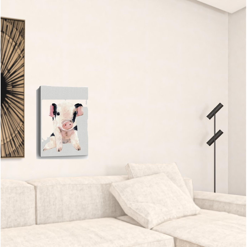 Mignon porcelet rose, impression sans cadre