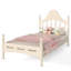Lit plateforme simple avec tête de lit chic, structure de lit en bois massif avec support à lattes, pas de sommier tapissier et conception basse à terre-1162784749