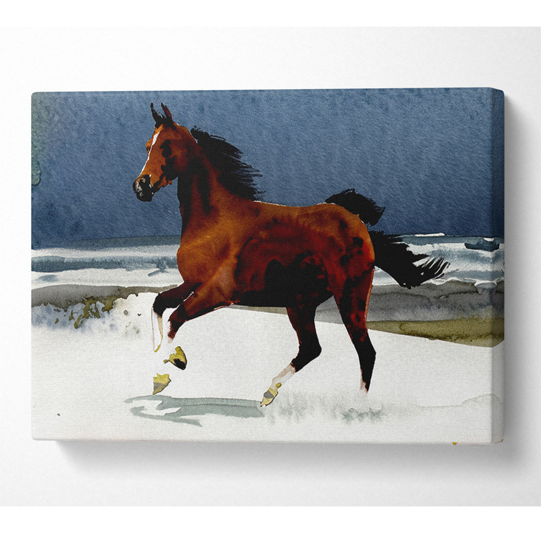 Ocean Horse Beauty - Kunstdrucke auf Segeltuch