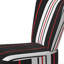 Chaise d'appoint rembourrée à motif noir et blanc