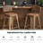 Upholstered Seat Stools with Metal Frame-658580189-658580177