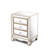 Champagne Mirror Three Extraction Cabinet, Multifunctional Bedside Table
