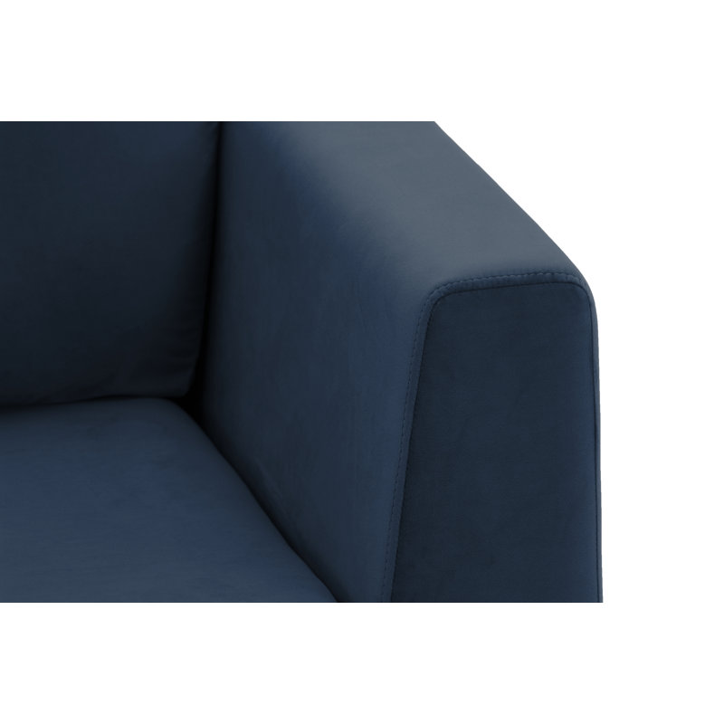 Holiday Velvet Armchair, Blue