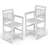 3 Pieces Outdoor Patio Bars Set  with Rectangular Table and HDPE Chairs-352214218