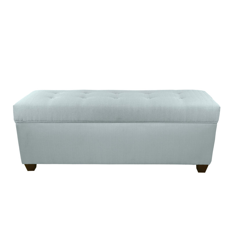 Banc de rangement pour chaussures Averi, Grand, Vert brume de mer