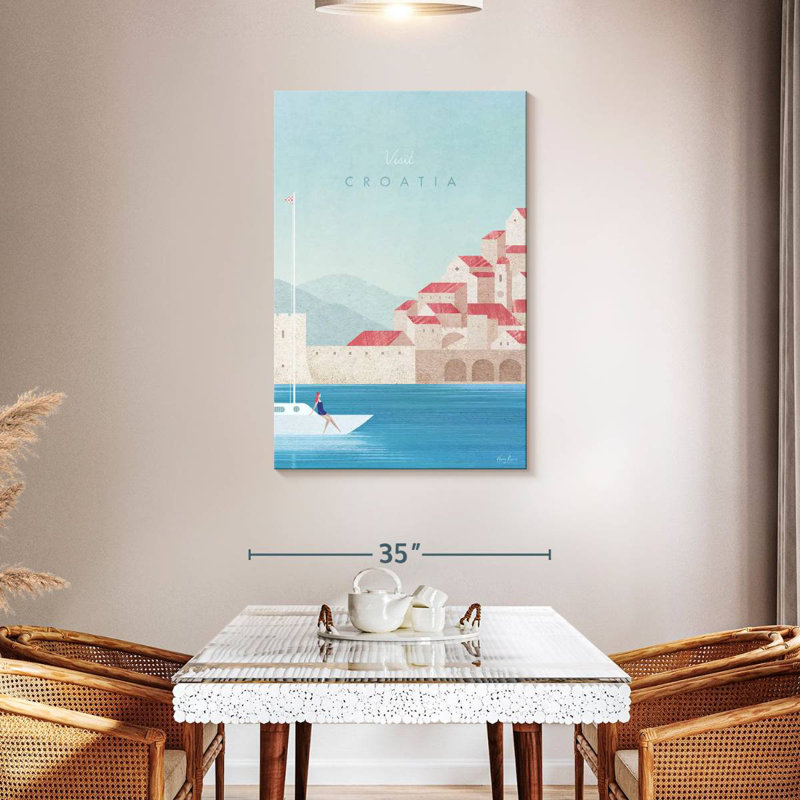 Affiche de voyage rétro Aime, H 45 po x l 30 po