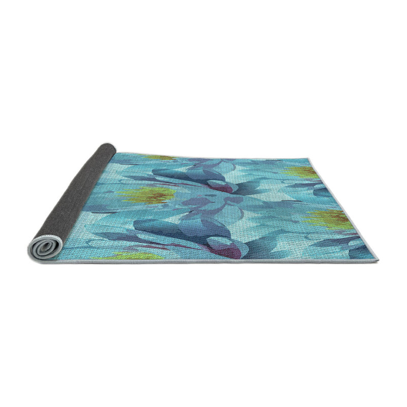 Performance Wool Floral Indoor Rug, Round 7'