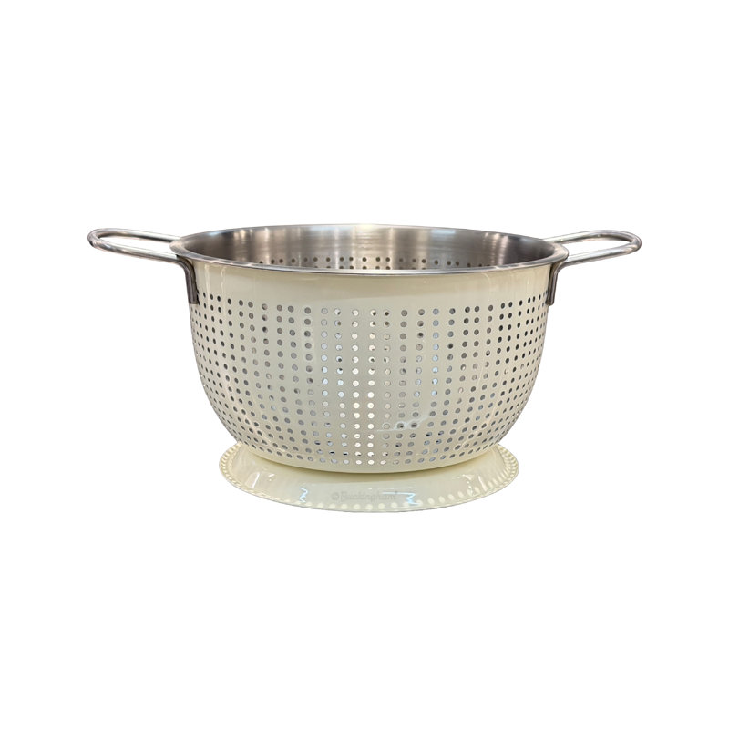Buckingham Stainless Steel Colander, Cream