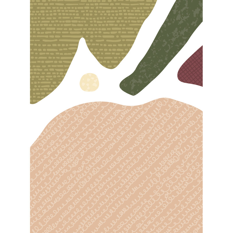 Abstract Non-Wall Damaging Accent, Brown