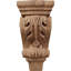 Petit corbeau en bois de pilastre Acanthus l 3 po x P 1 3/4 po x H 6 po (paquet de 2)-91124149