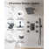 RelaxaJet 10" High-Pressure Balanced Rainfall Shower Faucet with Handheld Spray,Rough in-Valve