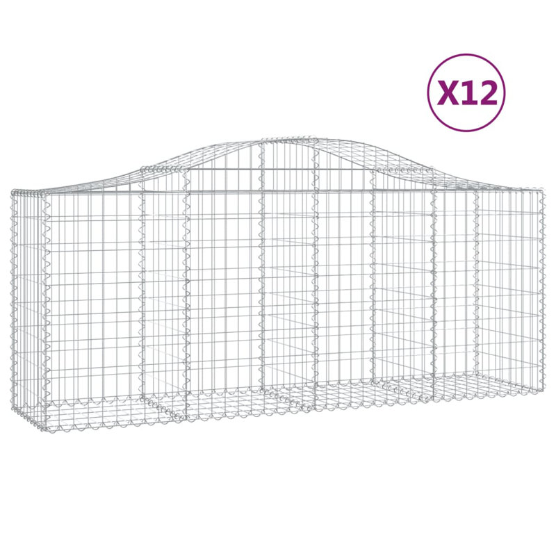 Briane Silver Galvanised Iron, 100cm H x 200cm W x 50cm D