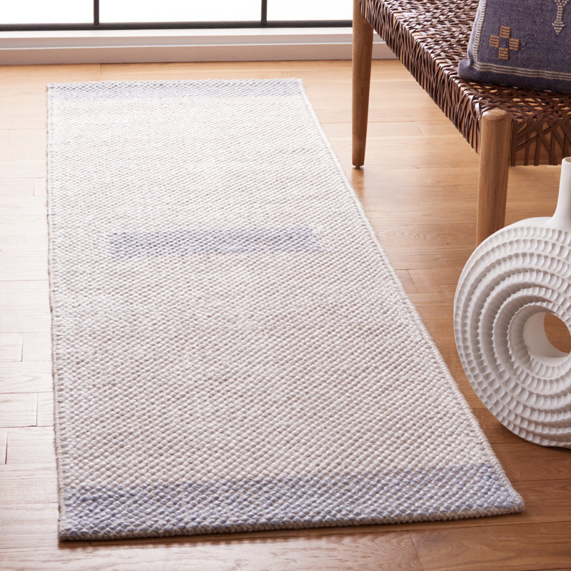 Natura Flat Weave Wool Rug, Runner 2'3" x 8'