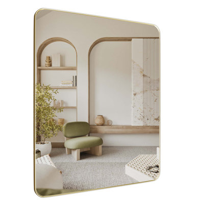  Miroir de salle de bain sans cadre 20 po x 28 po, miroir mural rectangulaire pour évier