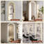 Miroir arqué éclairé pleine longueur avec DEL avant, 3 températures de couleur, intensité variable, fonction de mémoire et contrôle tactile pour les chambres et les placards