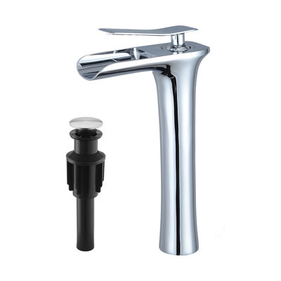 Single-handle Bathroom Faucet with Drain Assembly
